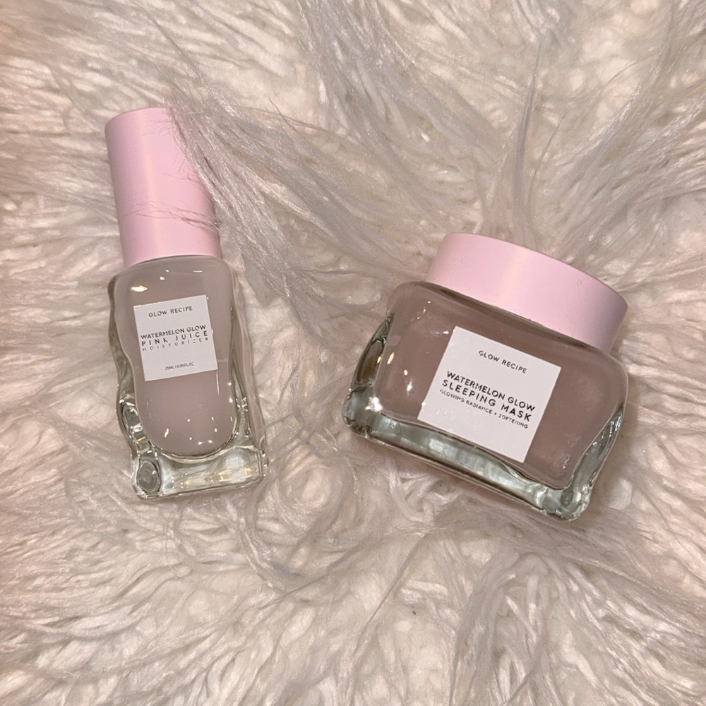 NEW Sephora Glow Recipe Duo Watermelon Glow Pink Juice Moisturizer Sleeping Mask